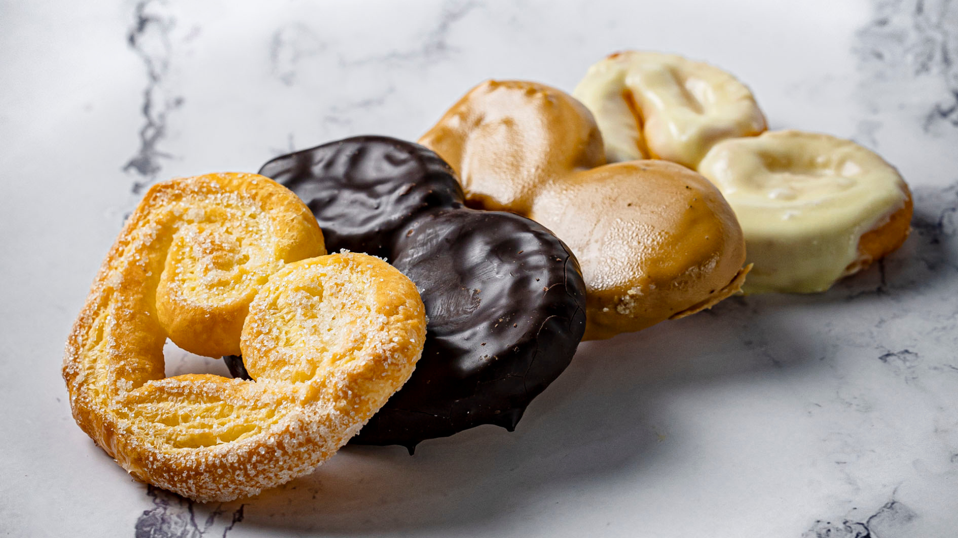 La variedad de sabores de nuestras palmeritas las convertirán en el dulce perfecto para el desayuno apto para todos.