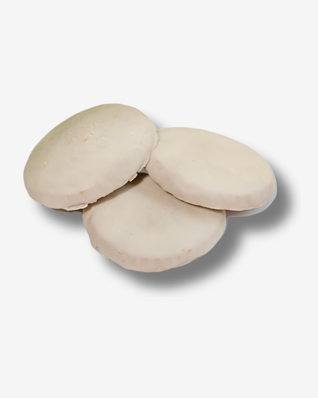 Galletas cubiertas de chocolate blanco