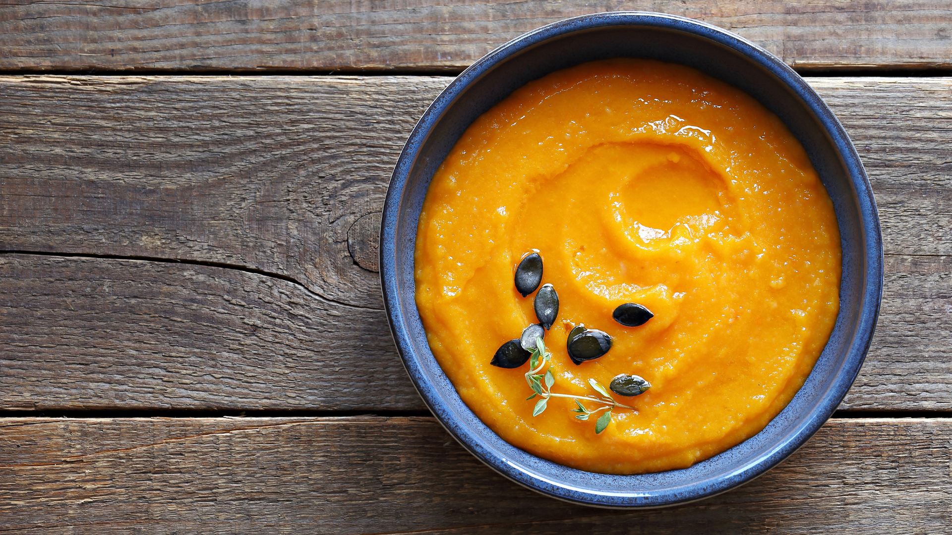 La crema de calabaza se convertirá en uno de los platos más típicos de esta época del año.